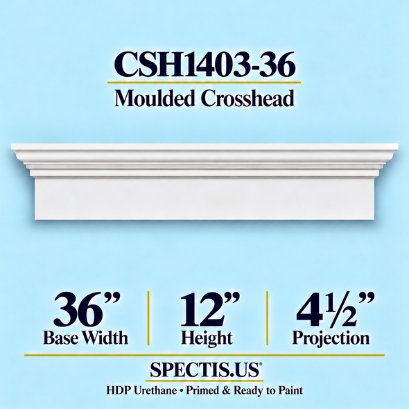 CSH1403-36 Moulded Crosshead — 12″ H x 36″ Long