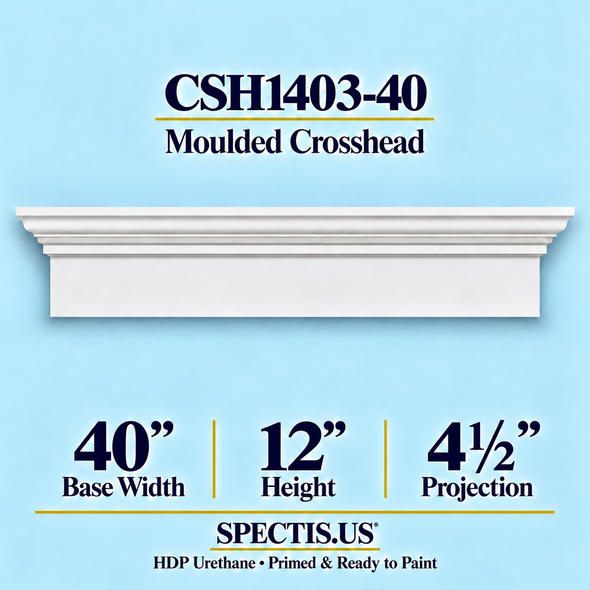 CSH1403-40 Moulded Crosshead — 12″ H x 40″ Long