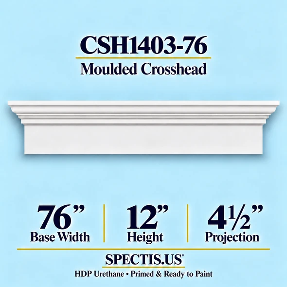 CSH1403-76 Moulded Crosshead — 12″ H x 76″ Long