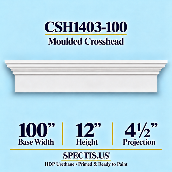 CSH1403-100 Moulded Crosshead — 12″ H x 100″ Long