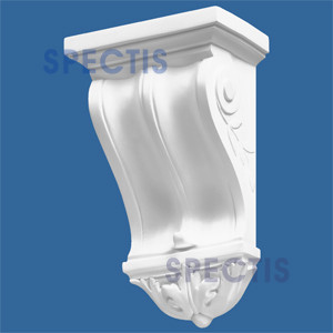 BL2400 Acanthus Scroll Corbel 7.75"W x 12.375"H x 4.75"P