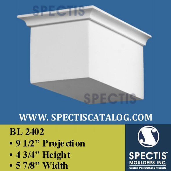 BL2402 Corbel Block or Eave Bracket 6"W x 4.75"H x 9.5" P