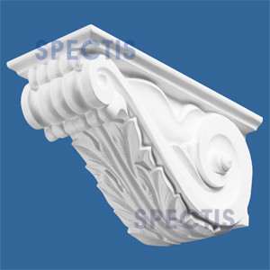 BL2427 Ionic Scroll Acanthus Modillion 9.25"W x 11.5"H x 23.5" P