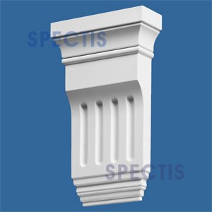 BL2472 Corbel Block or Eave Bracket 6.25"W x 10.75"H x 2.25" P