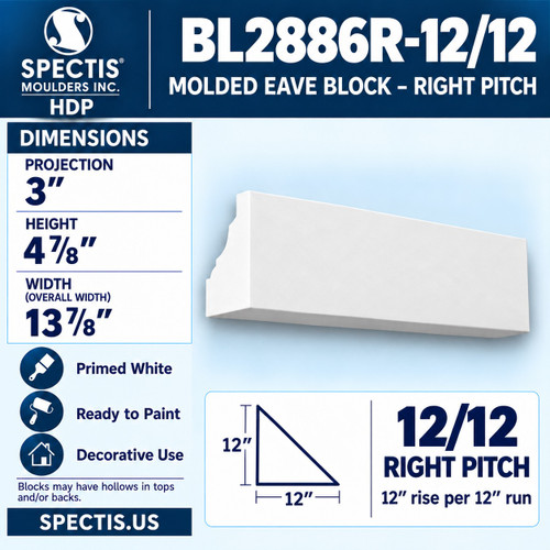 BL 2886R-12/12 Right-hand pair