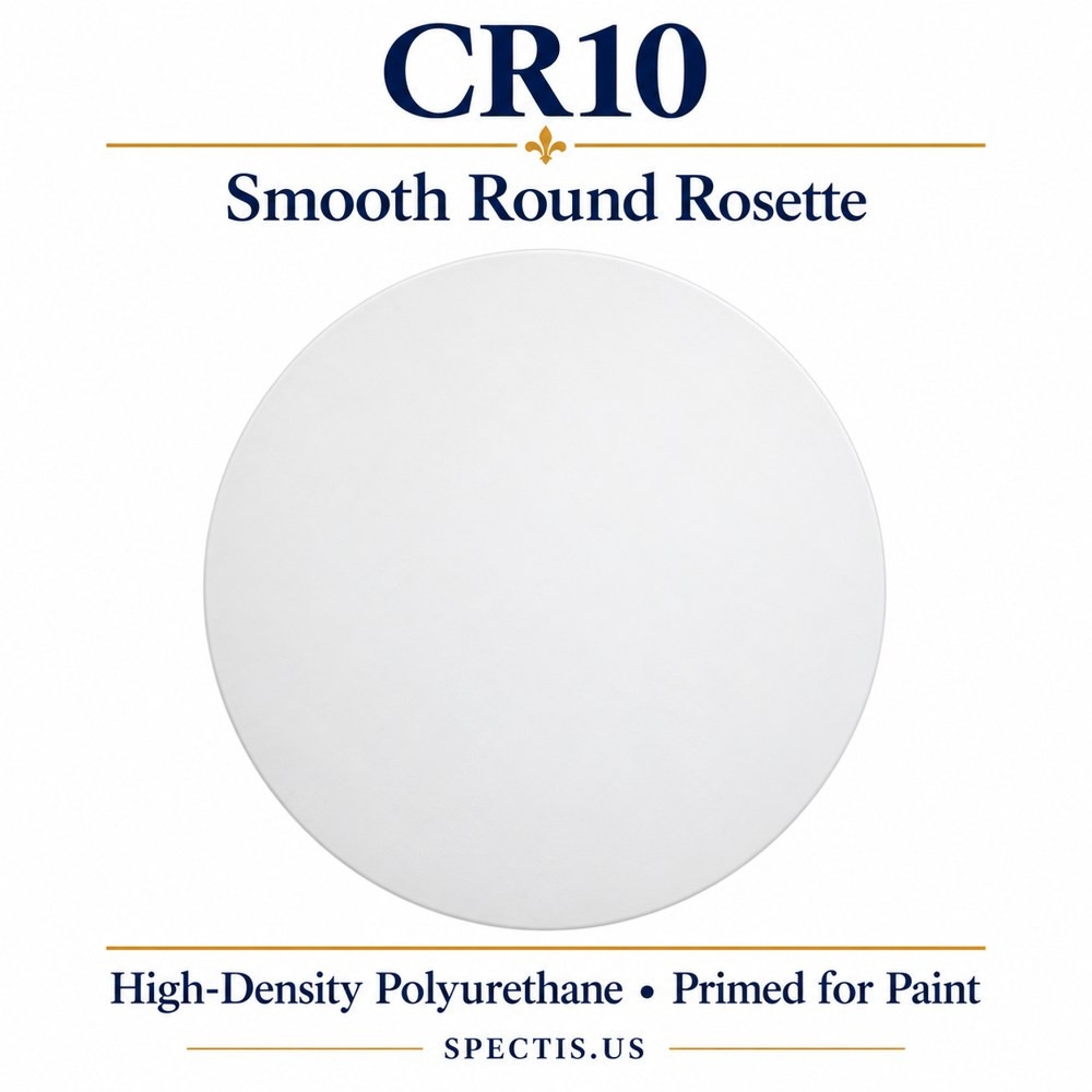 CR10 Smooth Round Rosette — HDP