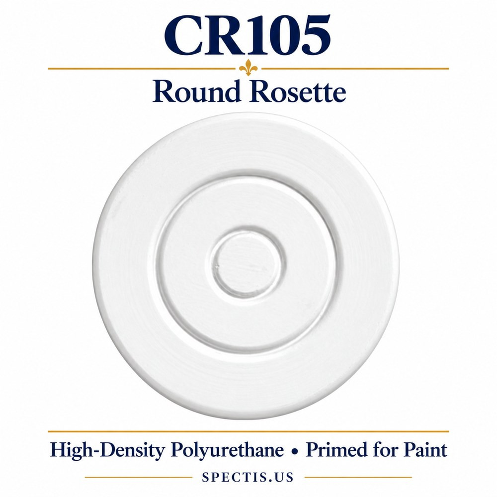 CR105 round rosette product card — HDP — 3″ diameter
