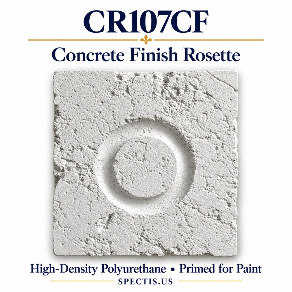 CR107CF Concrete Finish Rosette — HDP — 11½″ × 12″