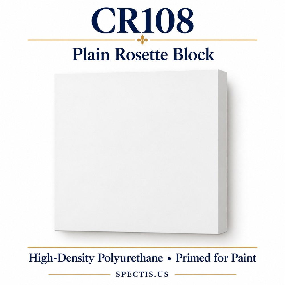 CR108 Plain Rosette Block — HDP — 11½″ × 12″