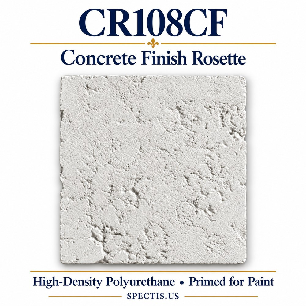 CR108CF Concrete Finish Rosette — HDP — 11½″ × 12″