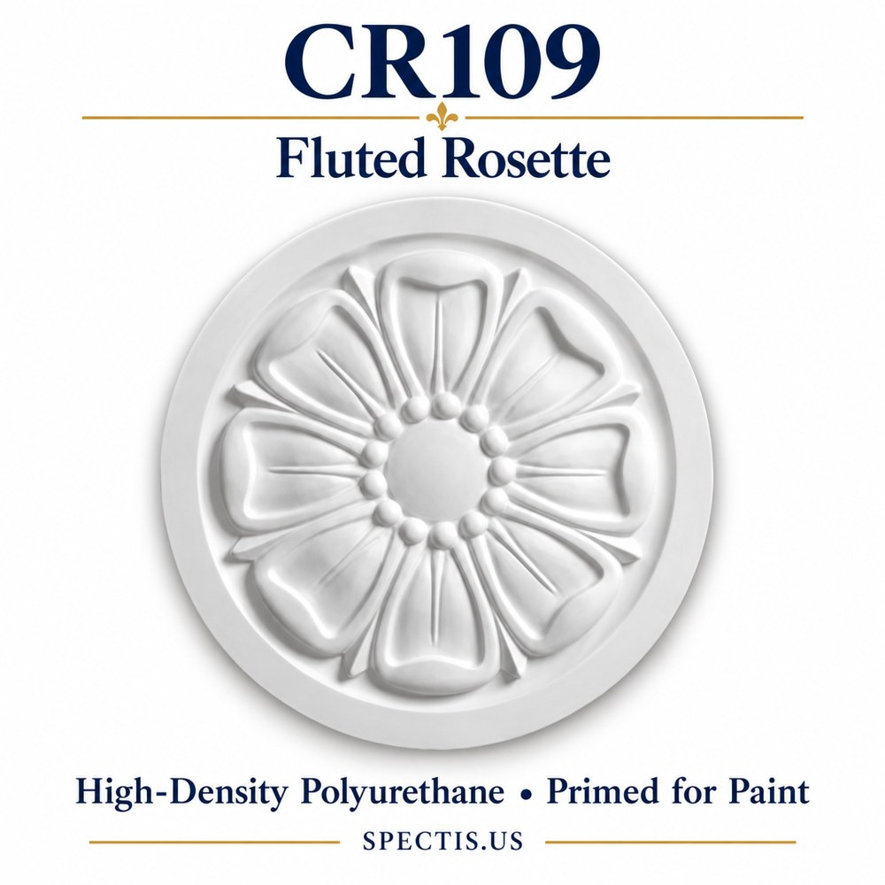 CR109 Fluted Rosette — HDP — 15″ diameter
