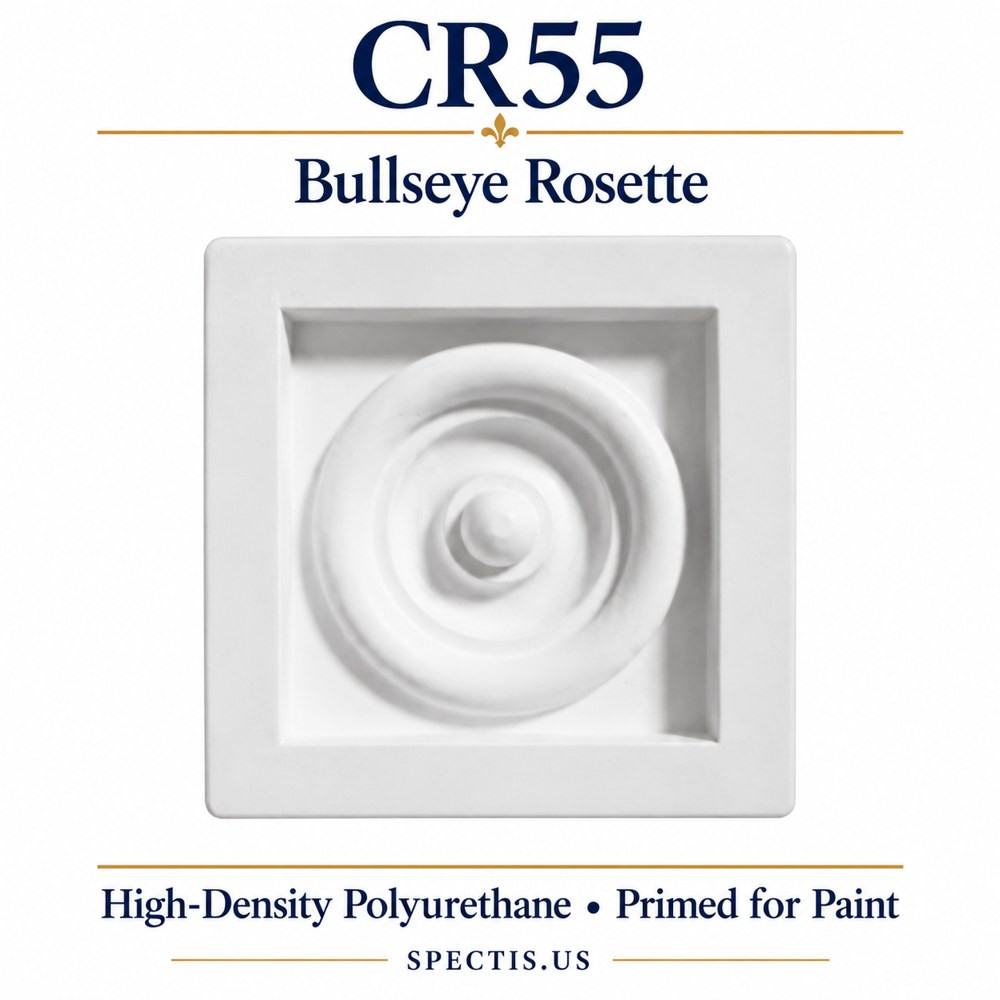 CR55 Bullseye Rosette — HDP — 5¼″ square