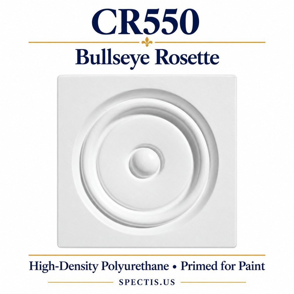 CR550 Bullseye Rosette — HDP — 5⅜″ square