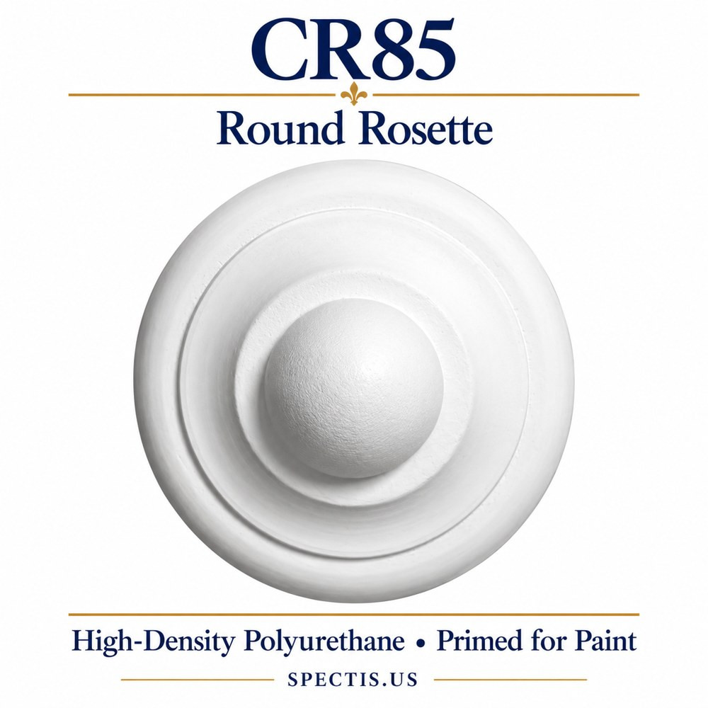CR85 round rosette product card — HDP — 2⅞″ diameter