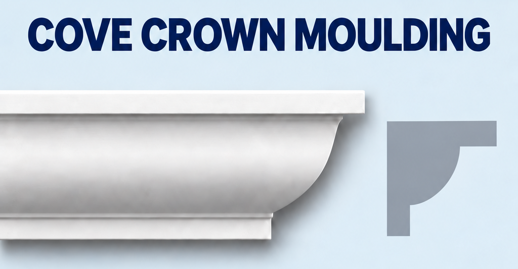 MD1050 cove crown moulding and grey side profile