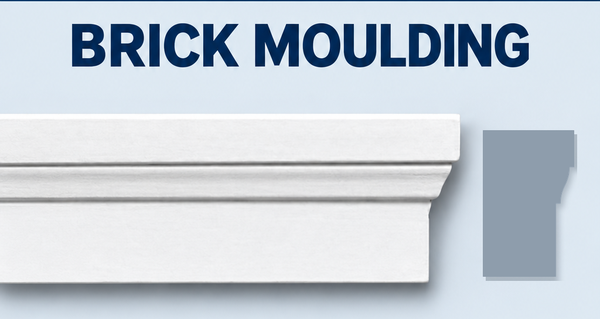 MD1069 Brick Moulding, moulding and grey side profile