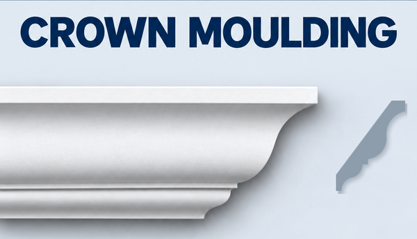 MD1081 Crown Moulding, moulding and grey side profile