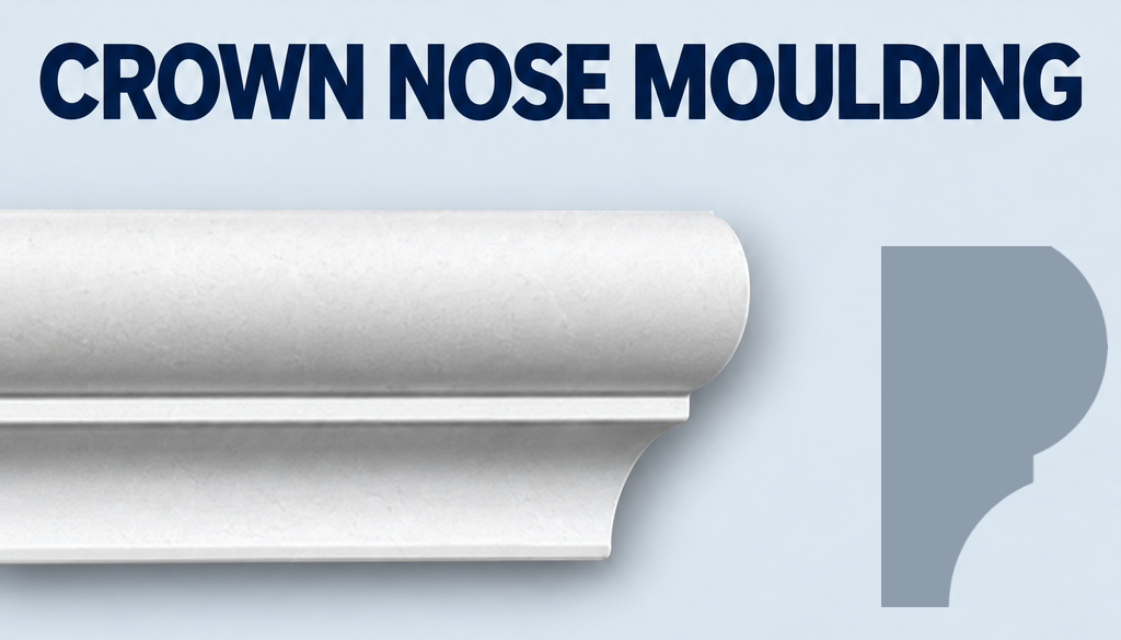 MD1103 Crown Nose Moulding and grey side profile