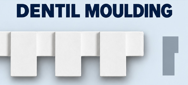 MD1106 Dentil Moulding and grey side profile