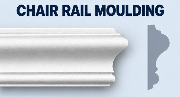 MD1107 Chair Rail Moulding and grey side profile