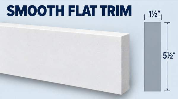 MD1108-5.5 Smooth Flat Trim and grey side profile