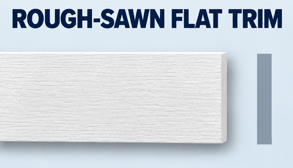 MD1114-6RS Rough Sawn Flat Trim and grey side profile