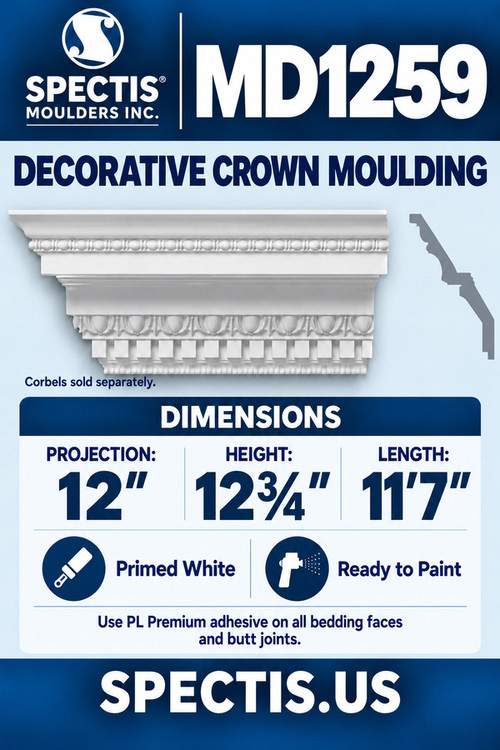 MD1259 Crown moulding