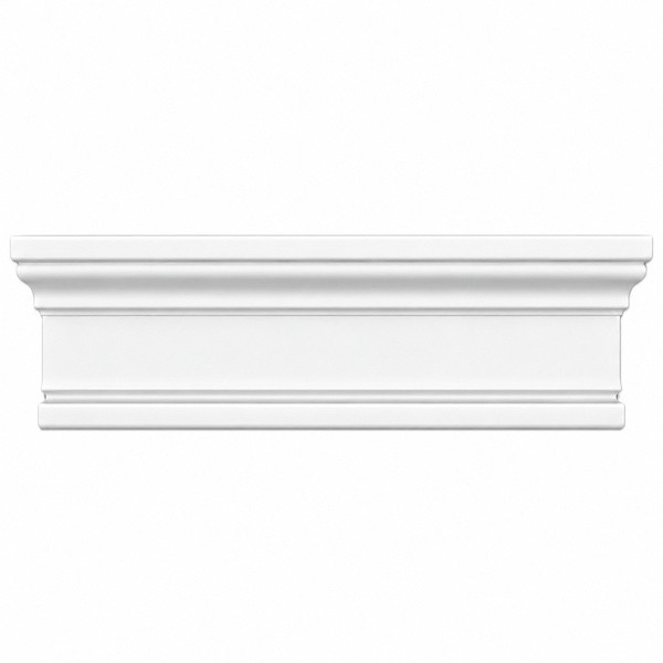 MD1272 small stepped crown moulding section and side profile