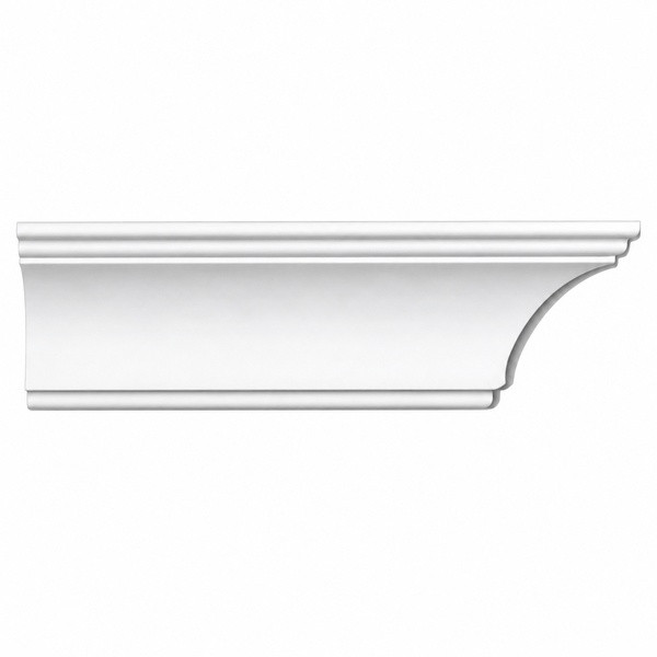 MD1276 cove crown moulding section and side profile