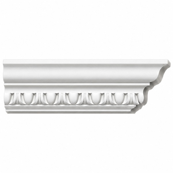 MD1291 egg-and-dart crown moulding section and side profile