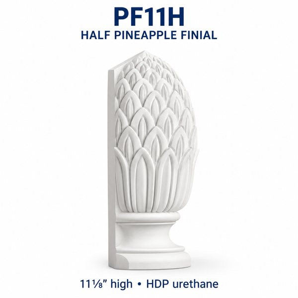 PF11H Half Pineapple Finial – 11⅛″ H | HDP Urethane