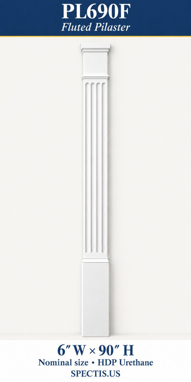 PL690F 6″ pilasters