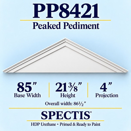 PP8421 peaked pediment