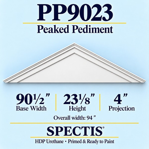 PP9023 peaked pediment