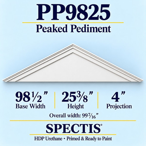 PP9825 peaked pediment