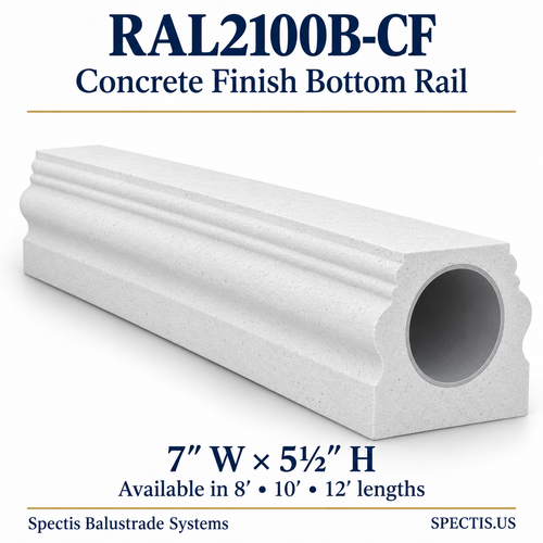 RAL2100B-CF Matching rail