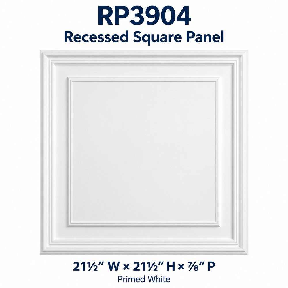 RP3904 Recessed Square Panel; 21½″ W × 21½″ H × ⅞″ P