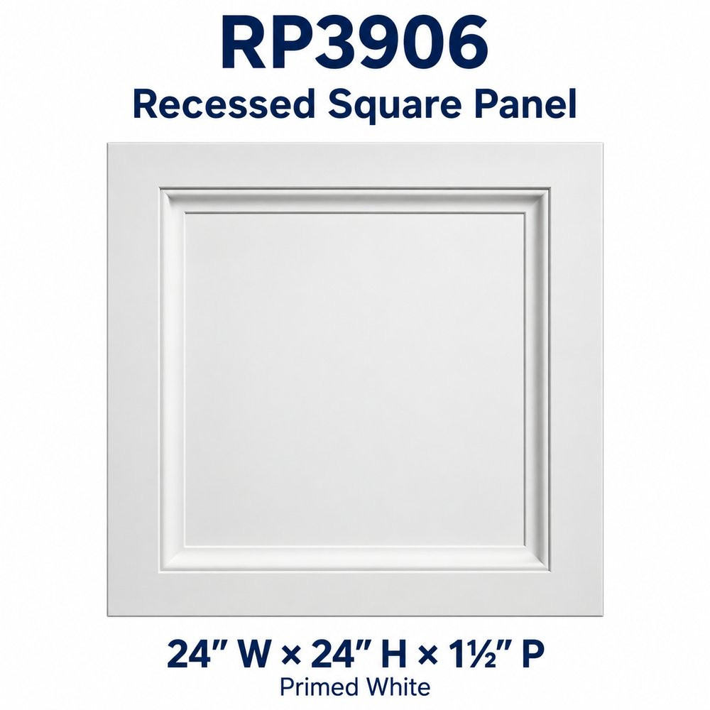 RP3906 Recessed Square Panel; 24″ W × 24″ H × 1½″ P