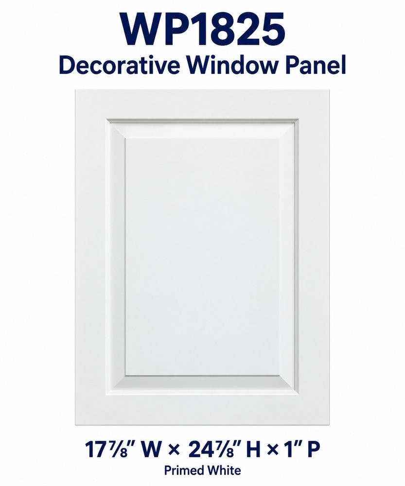 WP1825 Decorative Window Panel; 17⅞″ W × 24⅞″ H × 1″ P