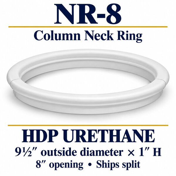 NR-8 Column Neck Ring – 9½″ OD × 1″ H | 8″ opening