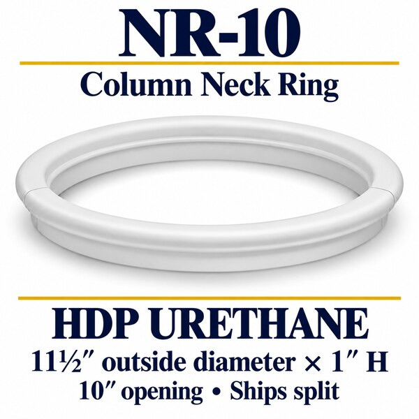 NR-10 Column Neck Ring – 11½″ OD × 1″ H | 10″ opening