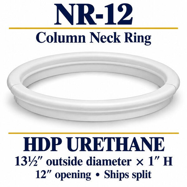 NR-12 Column Neck Ring – 13½″ OD × 1″ H | 12″ opening