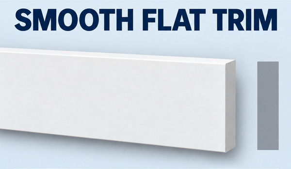 MD1108-5 Smooth Flat Trim and grey side profile