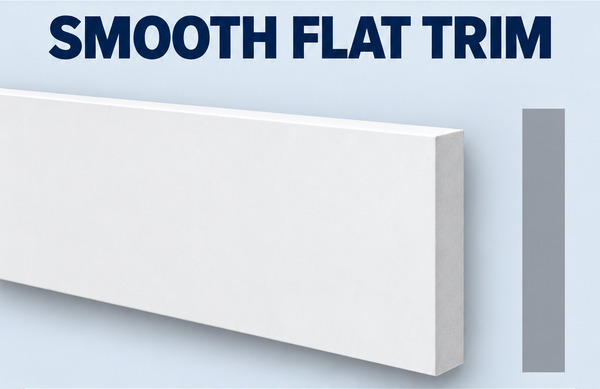 MD1108-16 Smooth Flat Trim and grey side profile
