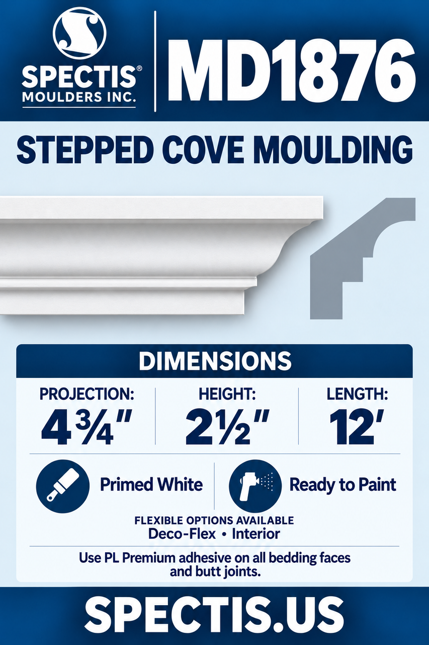 MD1876 moulding product card and profile