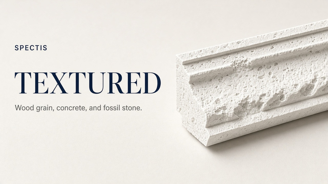 Textured mouldings