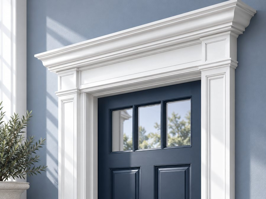 Spectis polyurethane door surround with pediment and pilasters