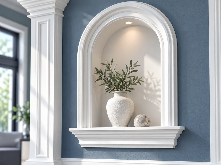 Spectis polyurethane arched wall niche