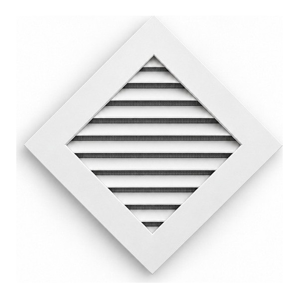 White diamond Spectis gable vent LOD1414.
