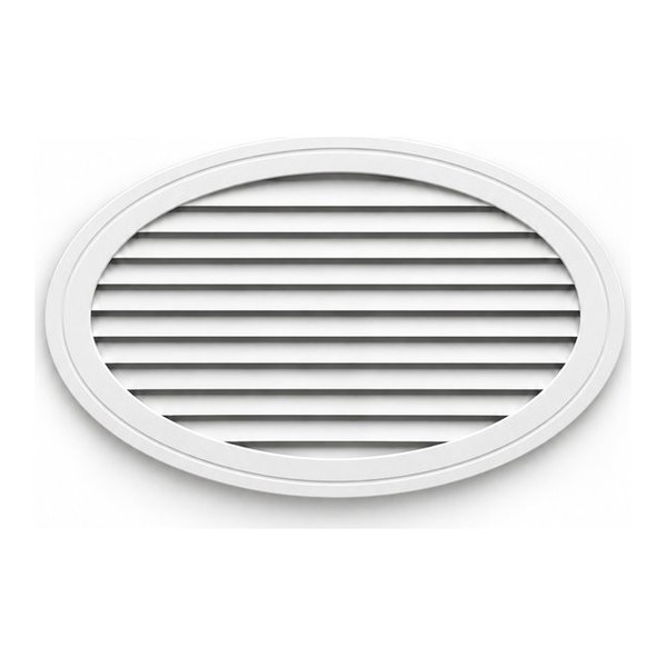 White horizontal oval Spectis gable vent LOHO3422.